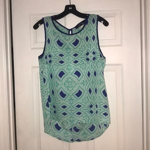 Aztec print tank top